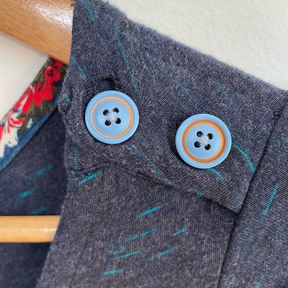 Matilda Jane Deep Water Dress S Womens Maxi Pleated Short Sleeve Button Detail - Picture 4 of 8